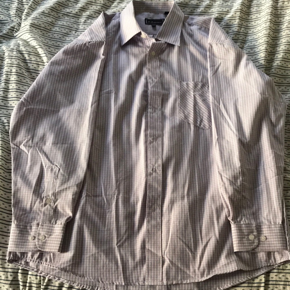N. Romanov Pleated Dress Shirt